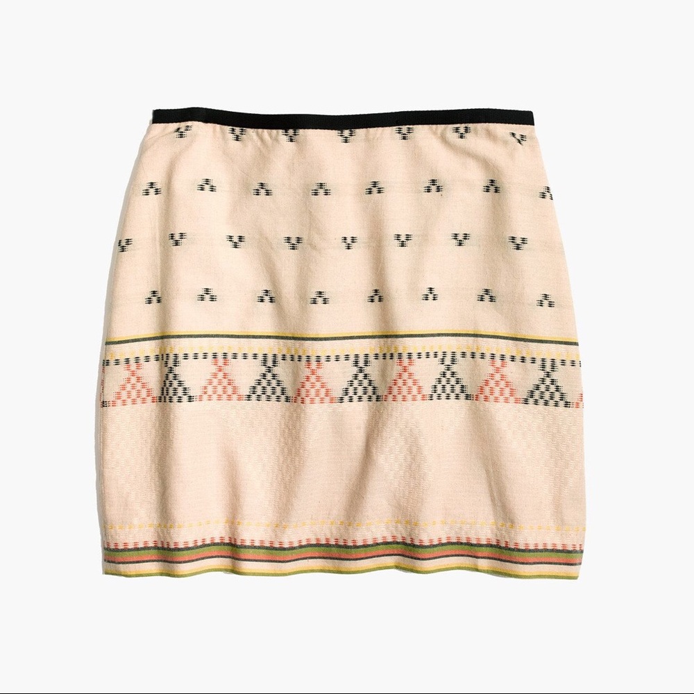 Madewell Gamine Mini Skirt in Triangle Jacquard